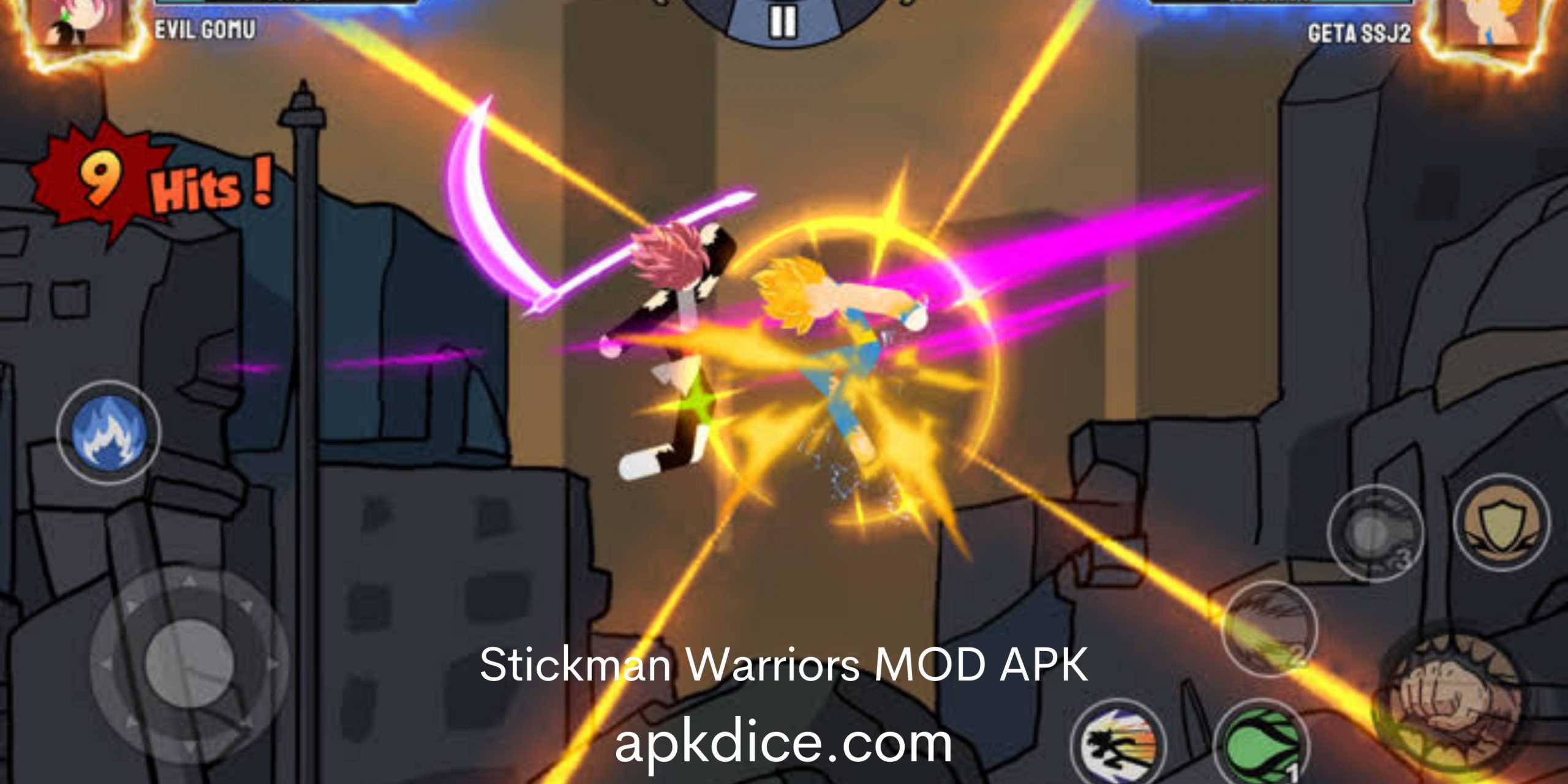 Stickman Warriors Mod Apk (Unlimited Power) 3