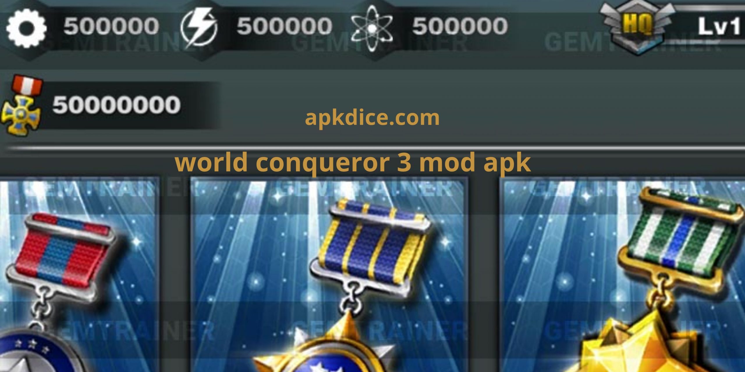 World Conqueror 3 Mod Apk (Unlimited Medals + Resources) 3